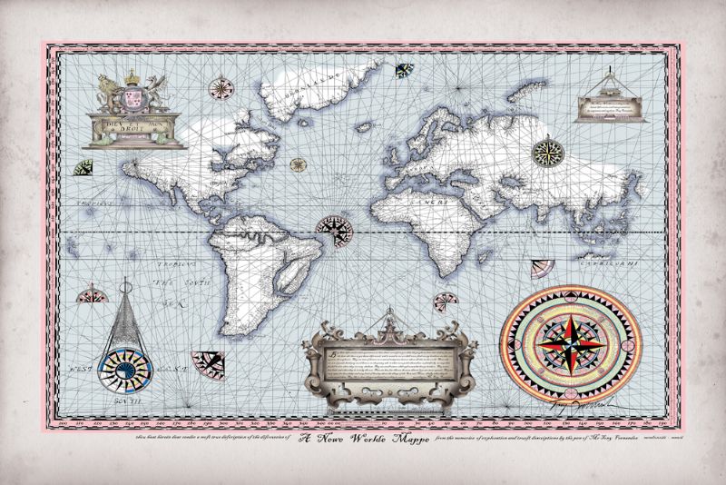 C16th World Map by Tony Fernandes
